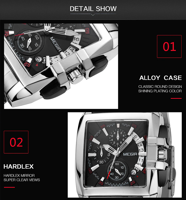 MEGIR Men's Luxury Stainless Steel Quartz Watch - Image 7