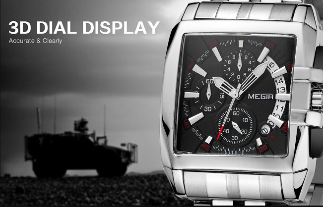 MEGIR Men's Luxury Stainless Steel Quartz Watch - Image 9